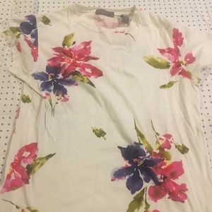 Floral cotton blouse